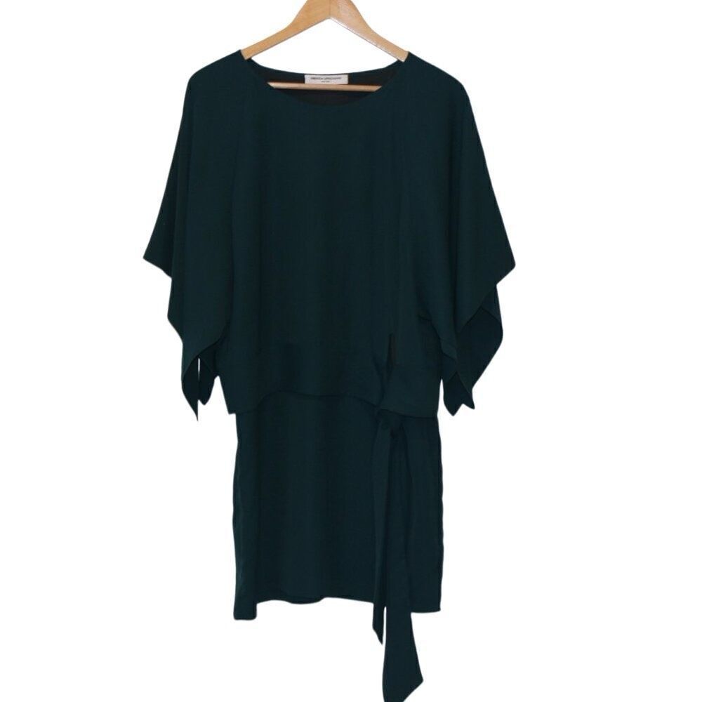 Amanda Uprichard Dark Green Foster Midi Dress Women's Size S